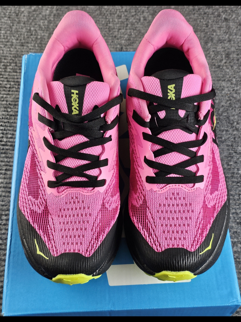 HOKA Womens Size 7D Challenger 8 Pink Trail Running Shoes - Picture 4 of 10